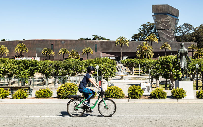 Bicyclist in California