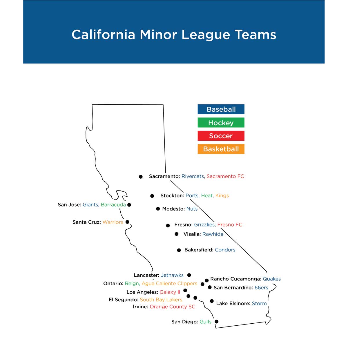 Minor League Map