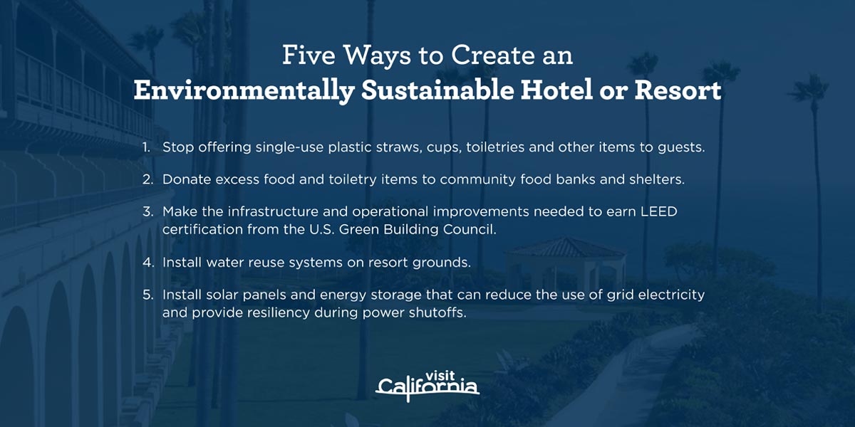 Five ways to create an environmentally sustainable hotel or resort